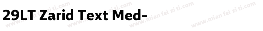29LT Zarid Text Med字体转换